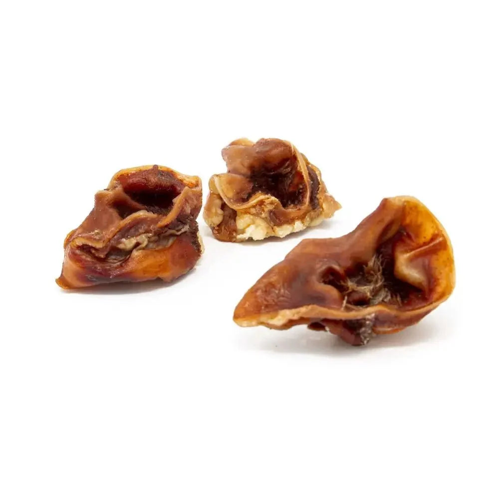 Dried dog ears in cultivated meat for sustainable dog food