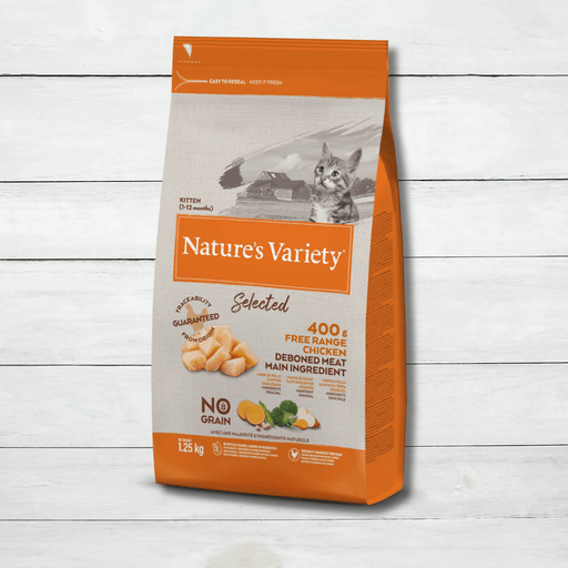 Nature's Variety Selected Dry Free Range Chicken For Kittens 1.25kg
