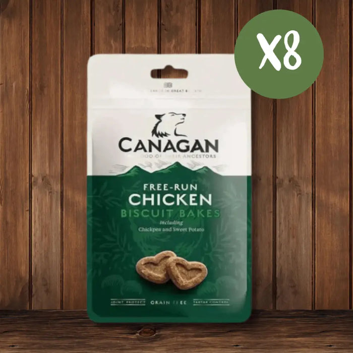 Canagan Chicken Dog Biscuit Bakes - Box of 8 - Natural Treats For Dogs