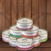 Canagan cat 75g cans in variety pack flavors and colors