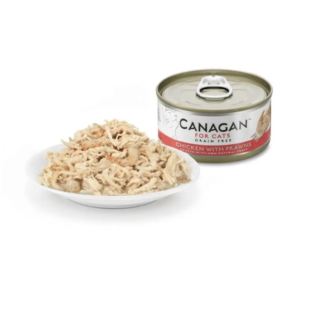 Canagan Grain-Free Cat Food 75g Can with Chicken and Prawn