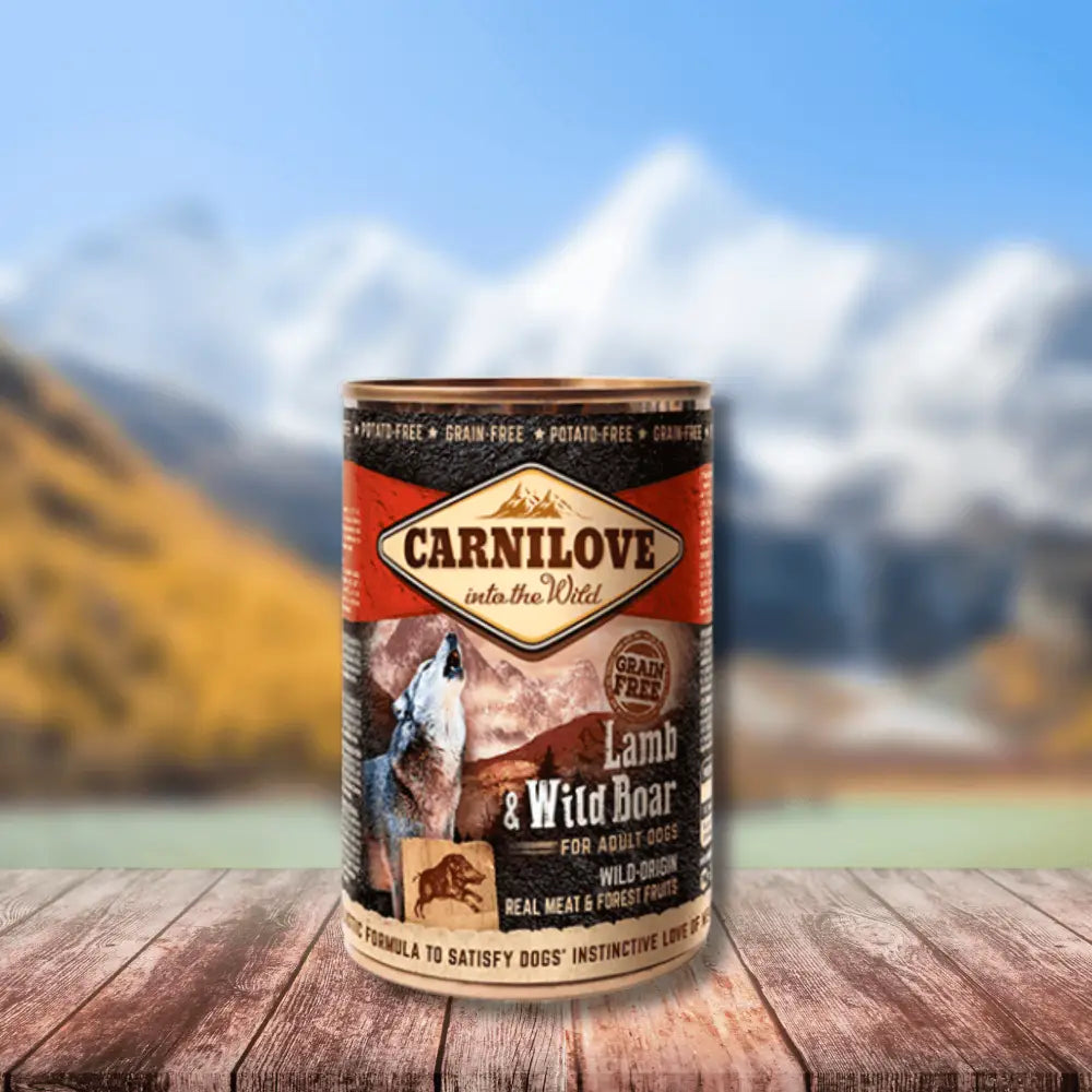 Carnilove Lamb and Wild Boar Wet Dog Food Can