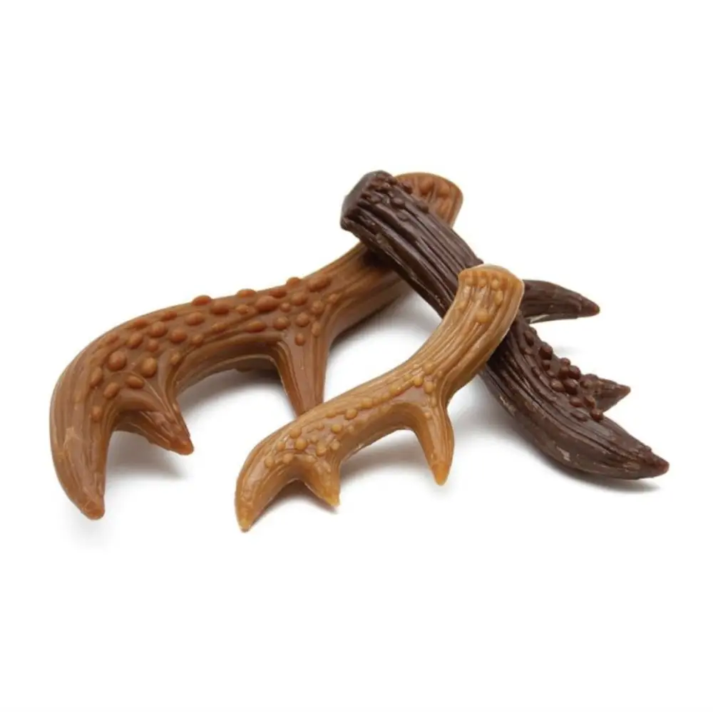 Choods antler-shaped dog treat with vegetable starch and chondroitin sulfate