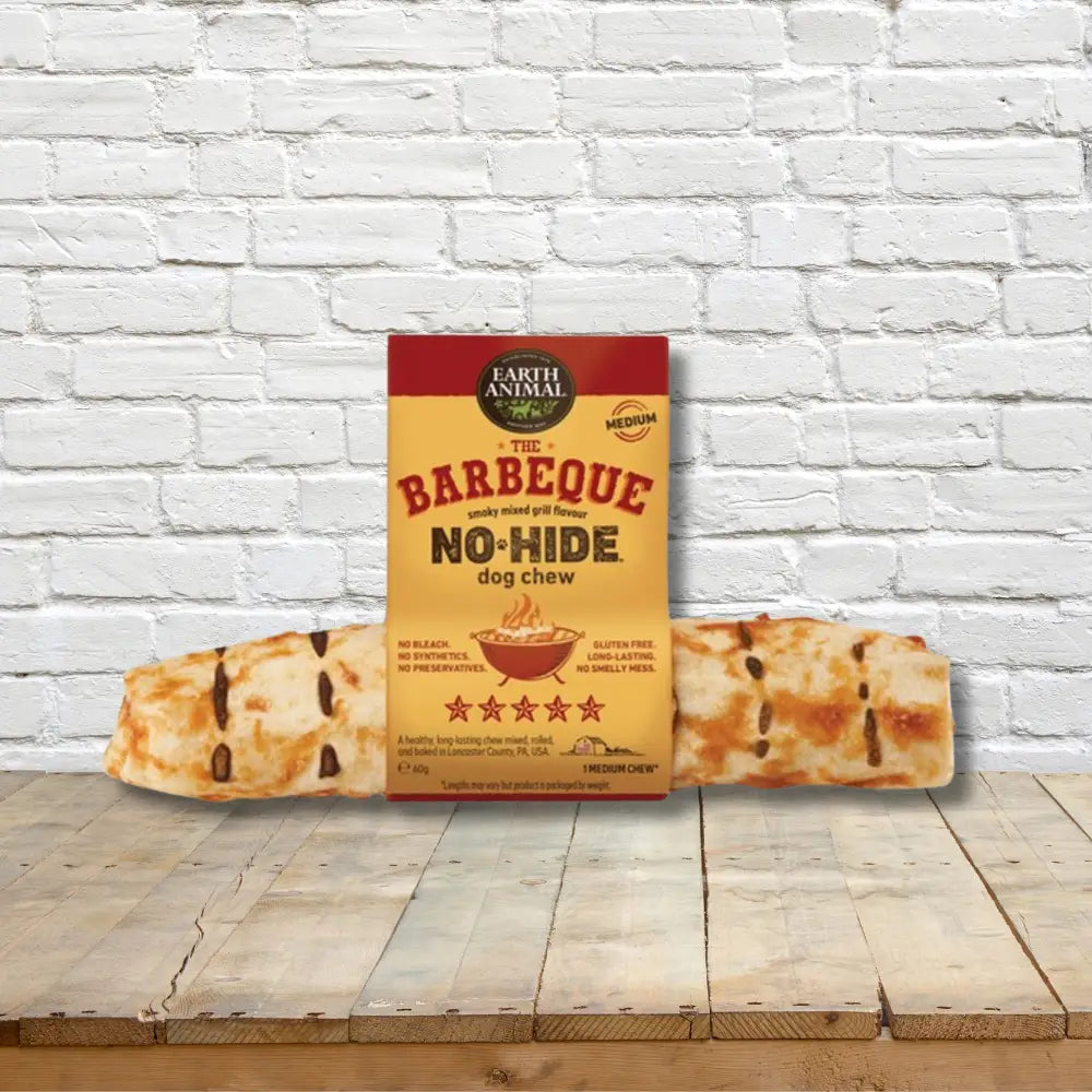 Earth Animal No-Hide Barbeque Chew with natural hickory smoke flavor