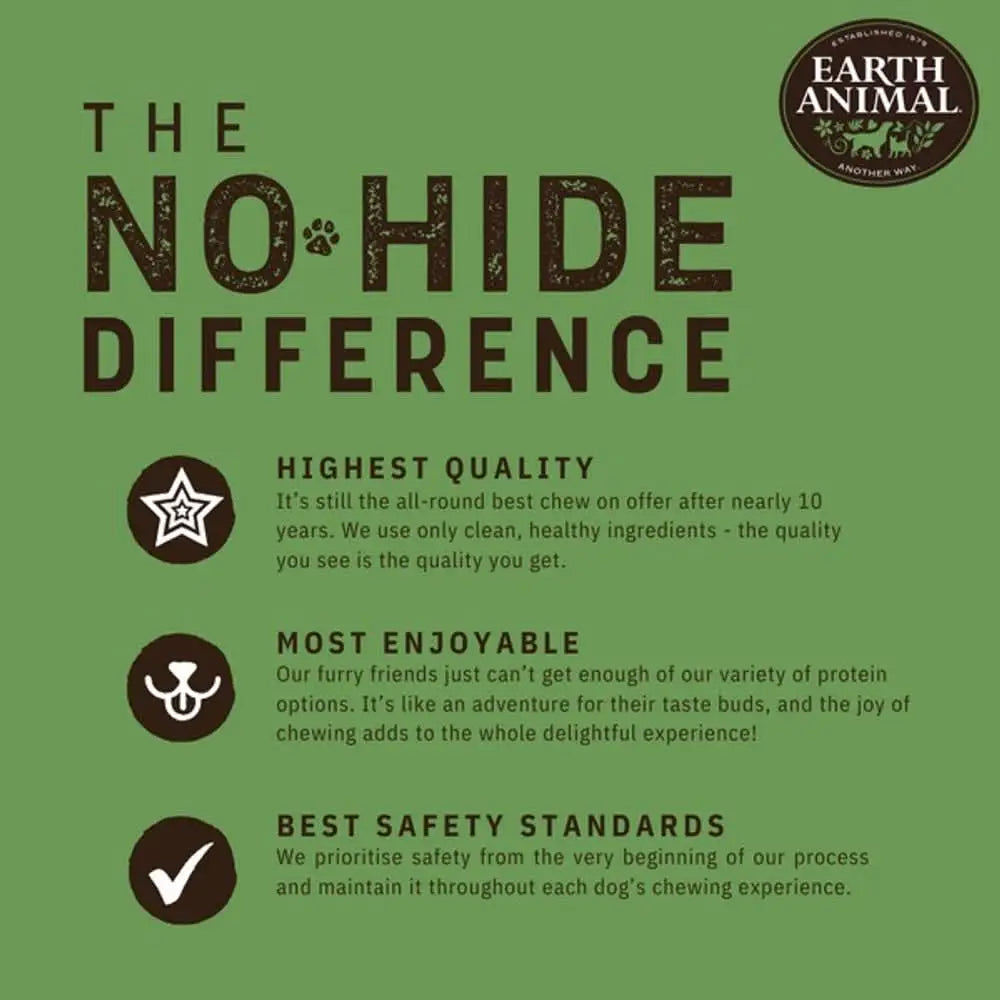 Earth Animal No-Hide Barbeque Chew Toy with Natural Hickory Smoke Flavor