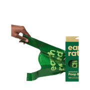 Earth Rated eco-friendly poop bags dispenser with 120 easy-tie handle bags