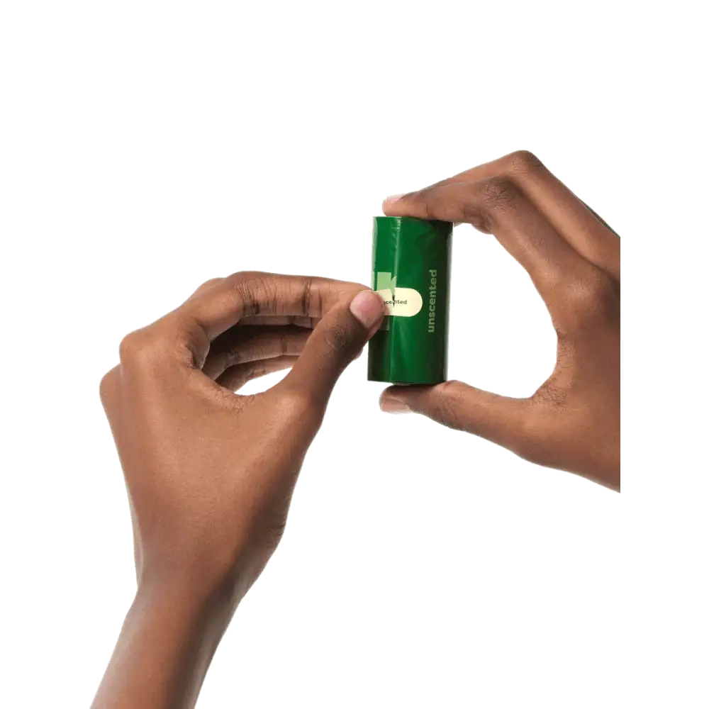 Earth Rated Poop Bags Lavender on 8 Refill Rolls with Green Camera