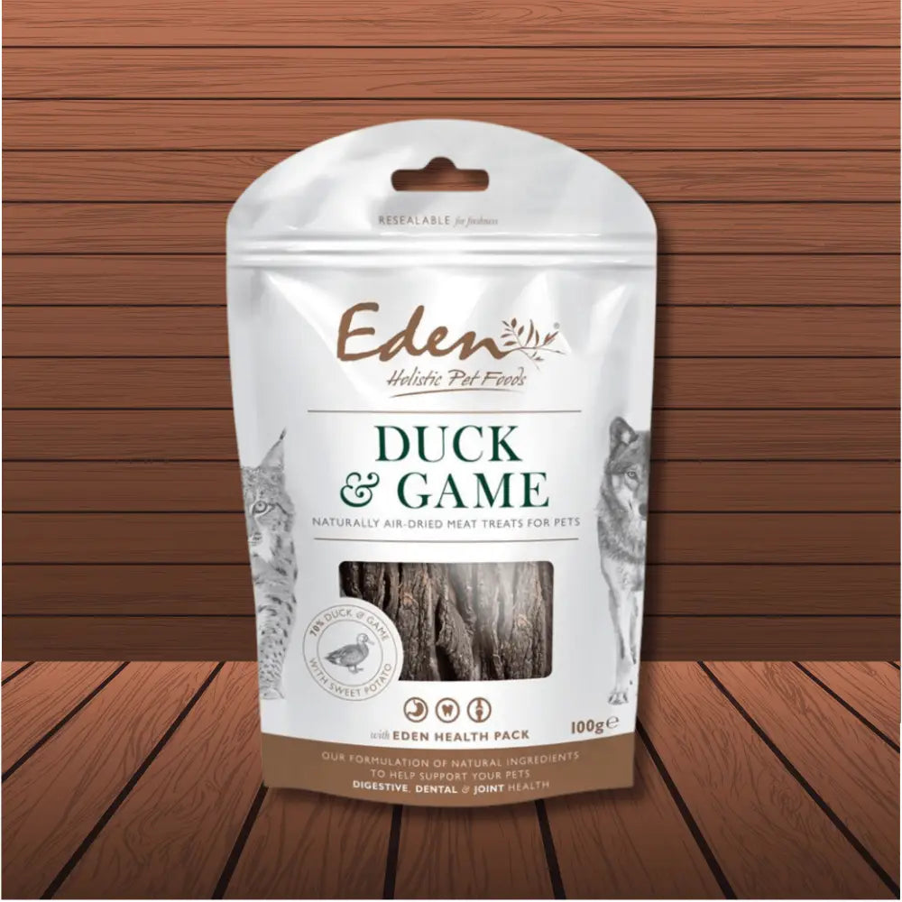 Eden Duck and Game naturally air-dried British duck treats for digestive health
