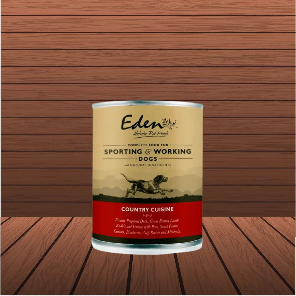 Eden wet food: Country Cuisine canned dog food with grass reared lamb