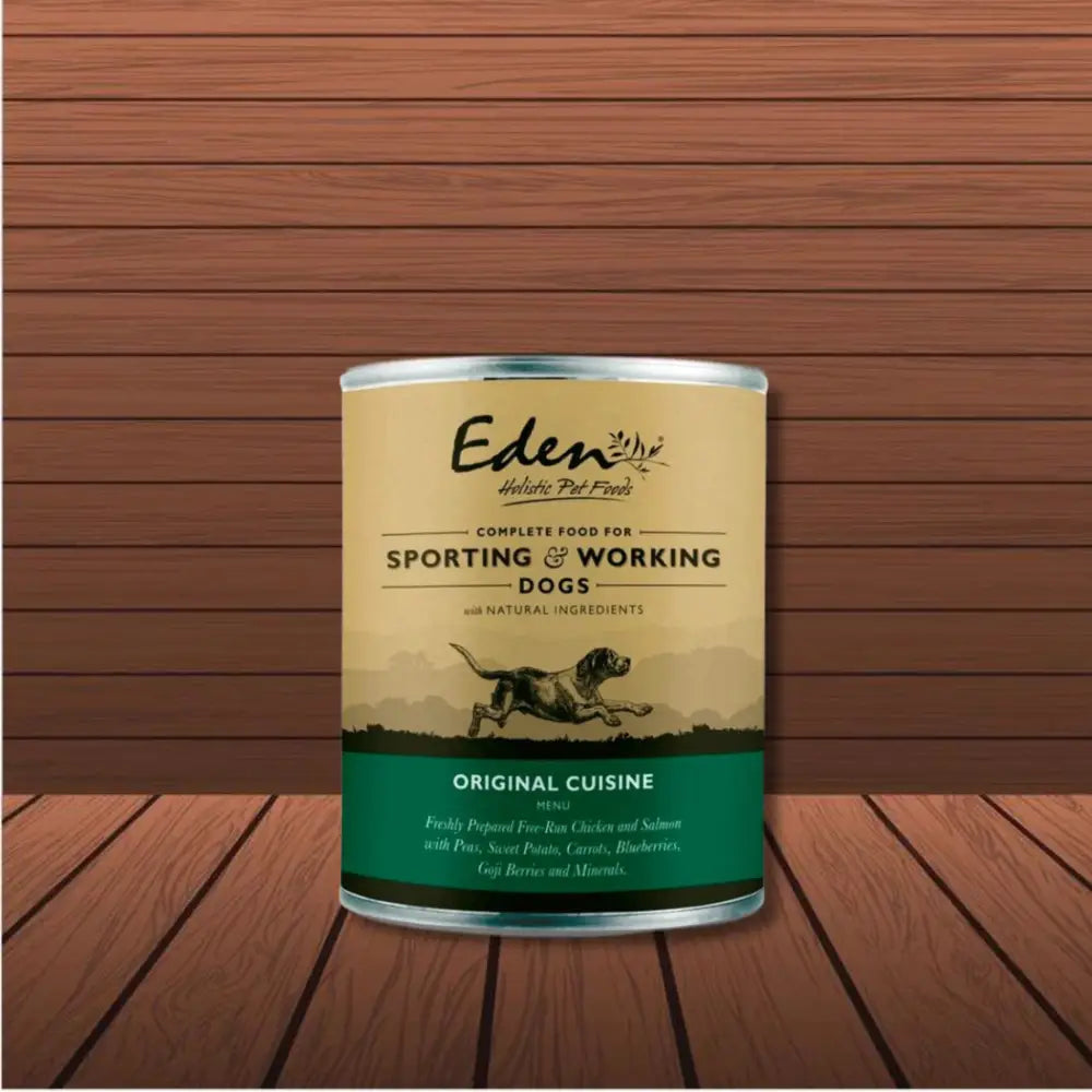 Eden wet food for working and sporting dogs with free run chicken