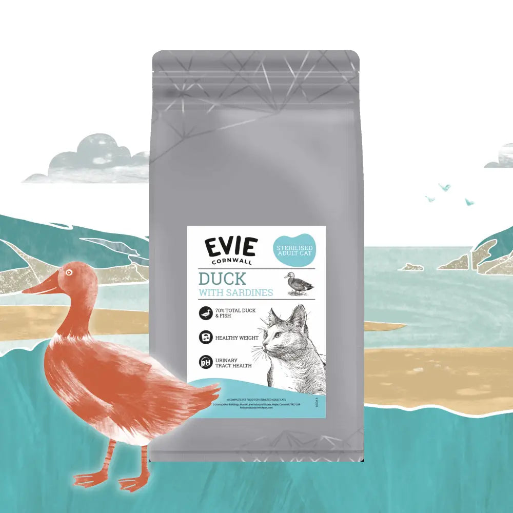 Evie Natural Dry Cat Food Duck with Sardines