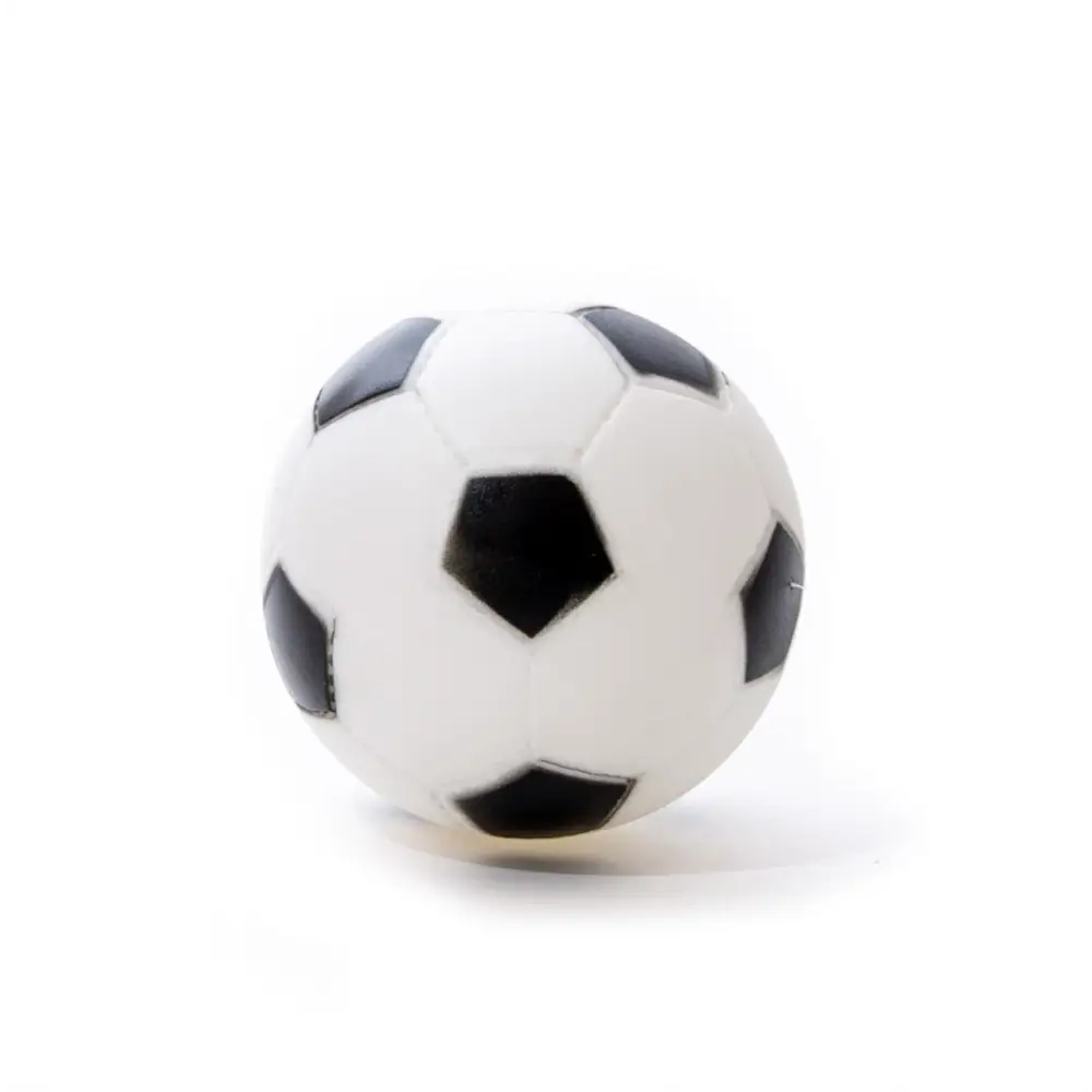Great&Small Go Team! vinyl soccer ball with black and white pentagon pattern