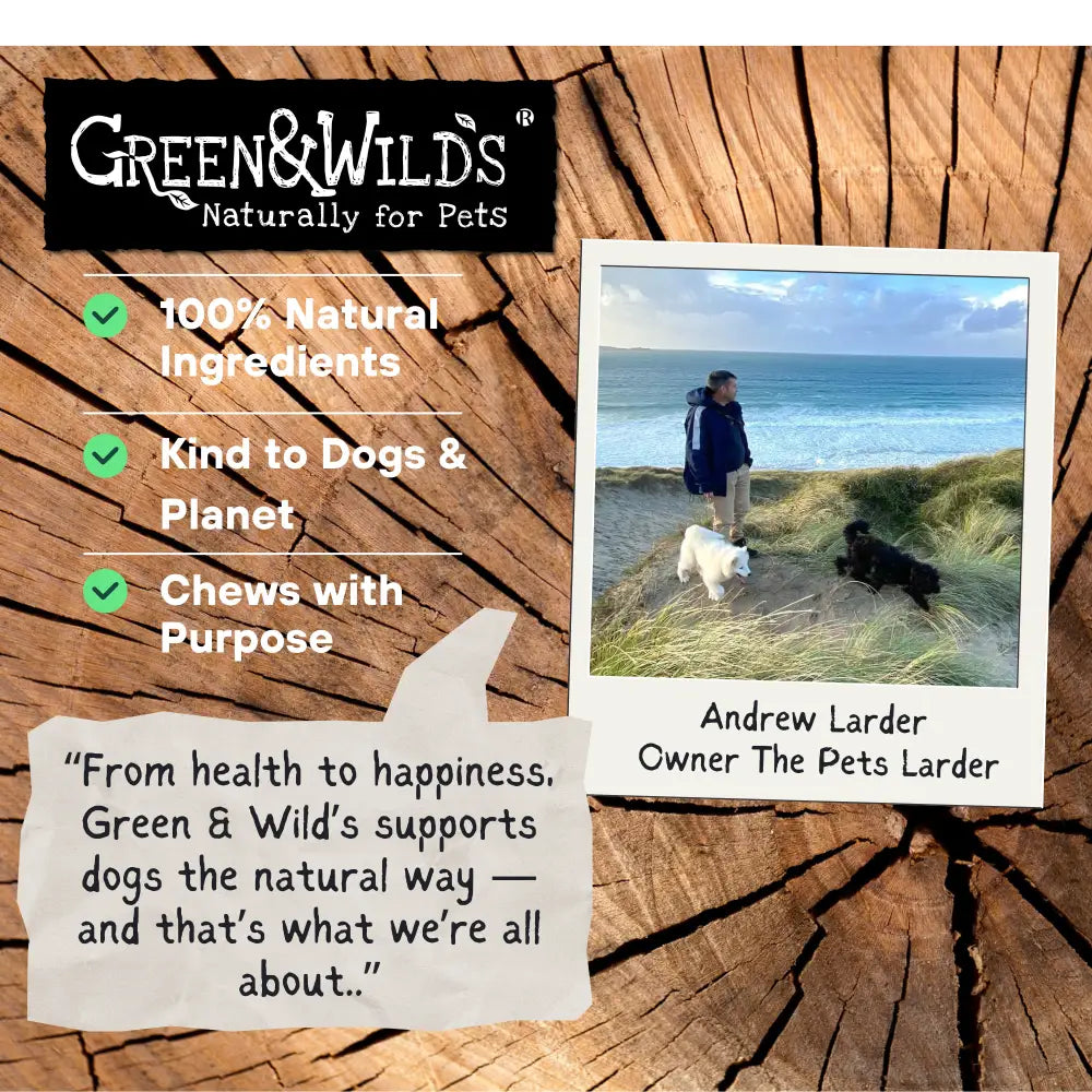 Green & Wilds Andy Bag of natural anchovy dog chews