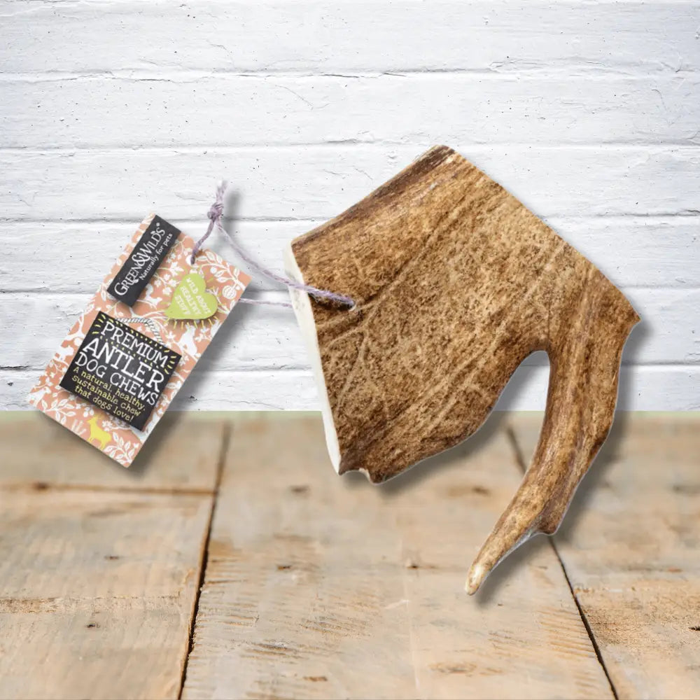 Premium Fallow Antler Dog Chews with Natural Texture