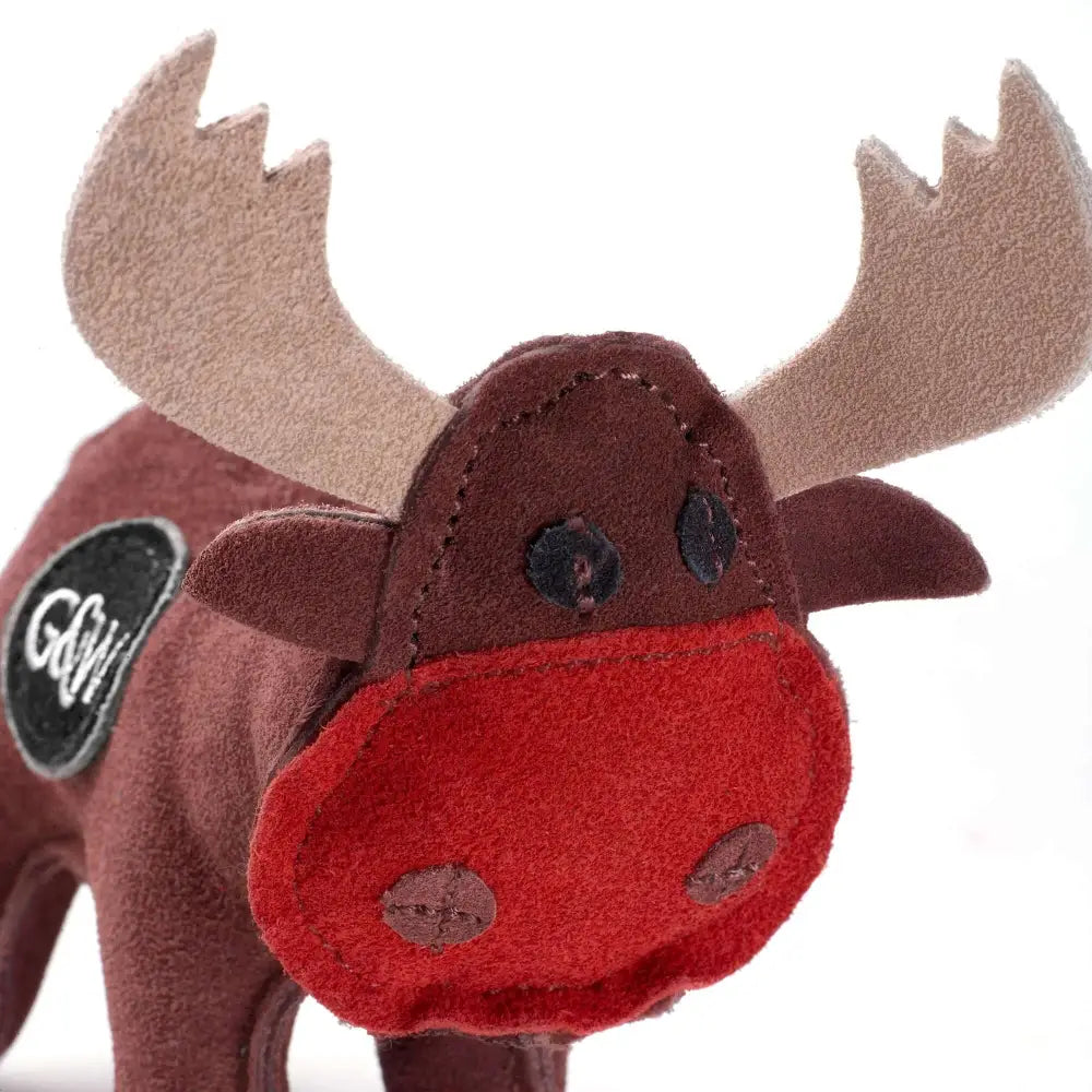 Rudy the Reindeer eco play toy with brown fur and antlers