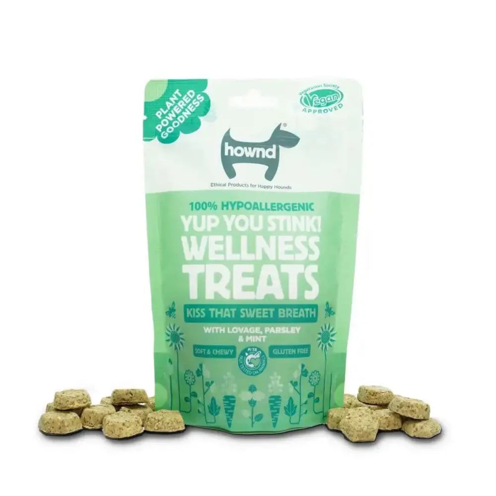 Hownd Yup You Stink! plant based hypoallergenic treats with lovage for smelly breath