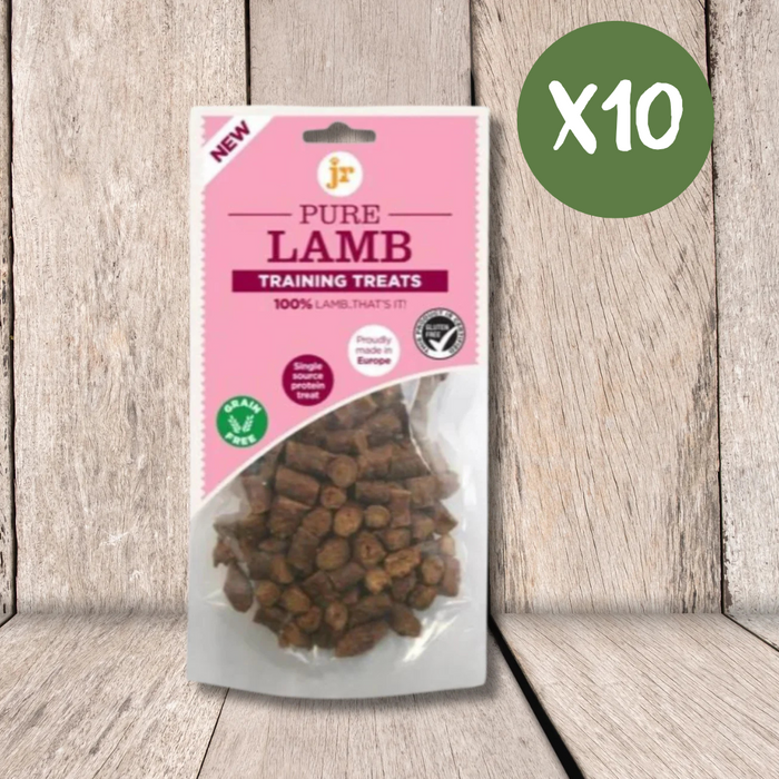 JR Pet Products Pure Lamb Training Treats Case of 10 - Natural Treats For Dogs