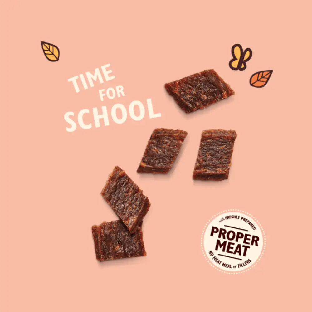 Lily’s Kitchen beef training treats 70g with brown jerky squares