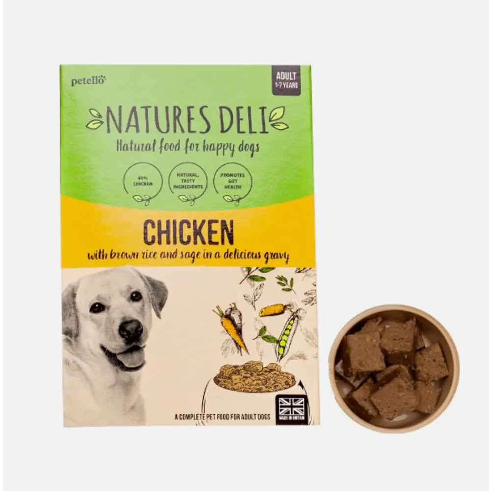 Natures Deli Chicken Adult Dog Food with Brown Rice and Sage in Gravy