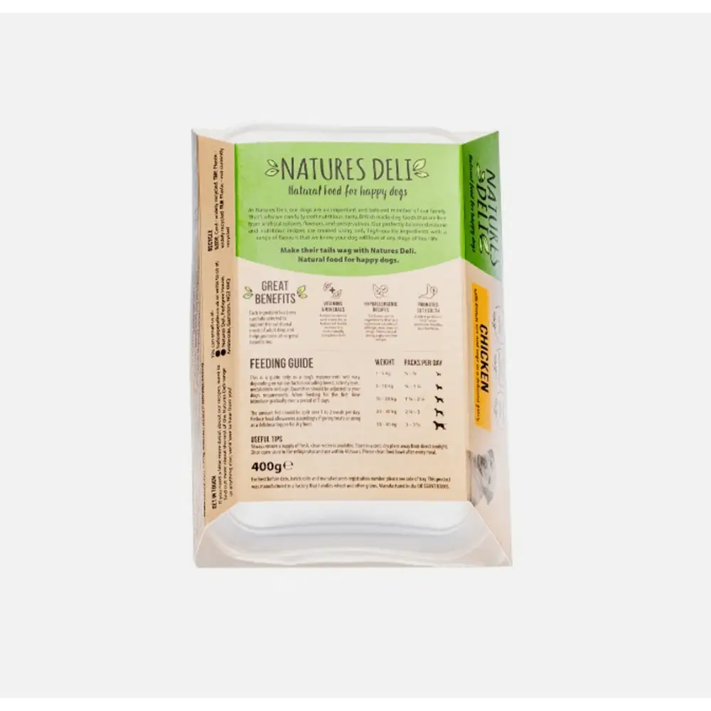 Natures deli chicken pouch.