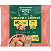 Natures Menu 60/40 beef chicken dog food with brown rice and vegetables