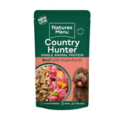 Natures Menu Country Hunter Grass Grazed Beef Dog Food Pouches