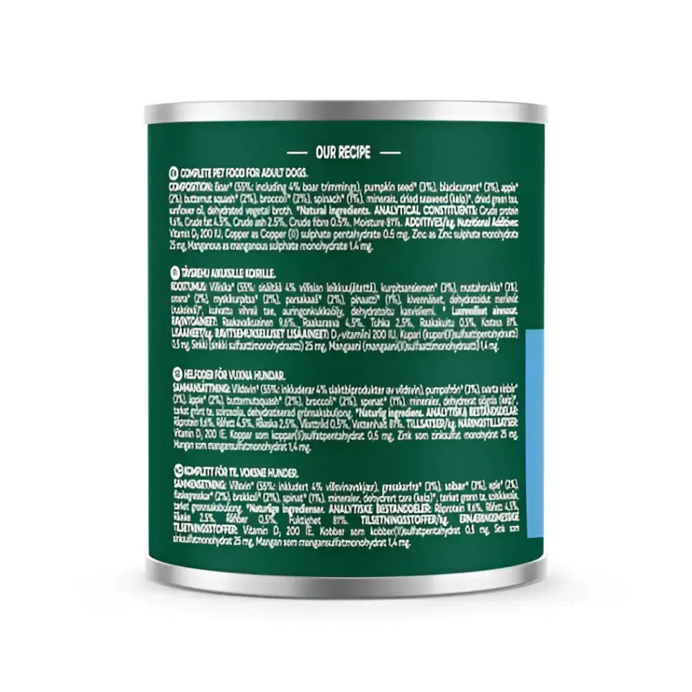 Natures Menu Country Hunter Wild Boar Can with meaty wild boar recipe