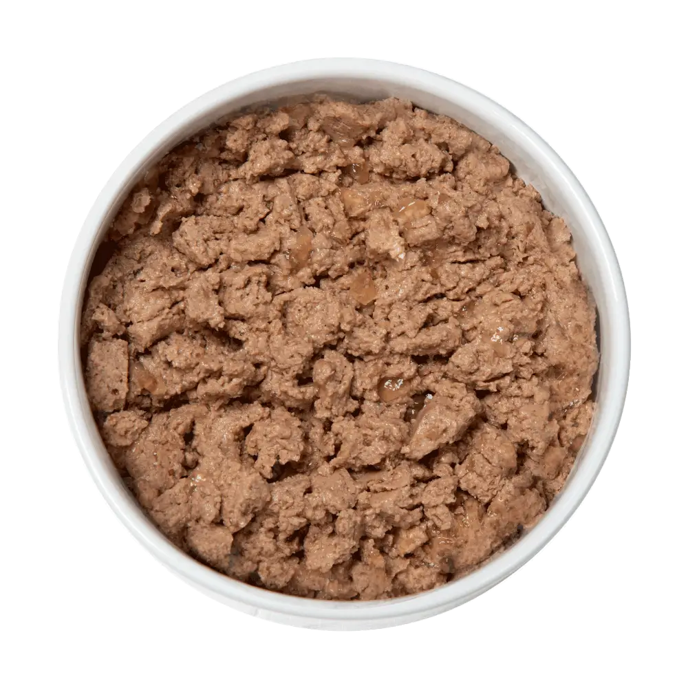 Natures Menu nutritious goodness: natural cat food chocolate powder in bowl