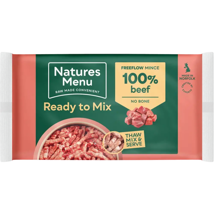 Natures Menu Raw Freeflow Beef
For Adult Dogs | Natural raw for dogs