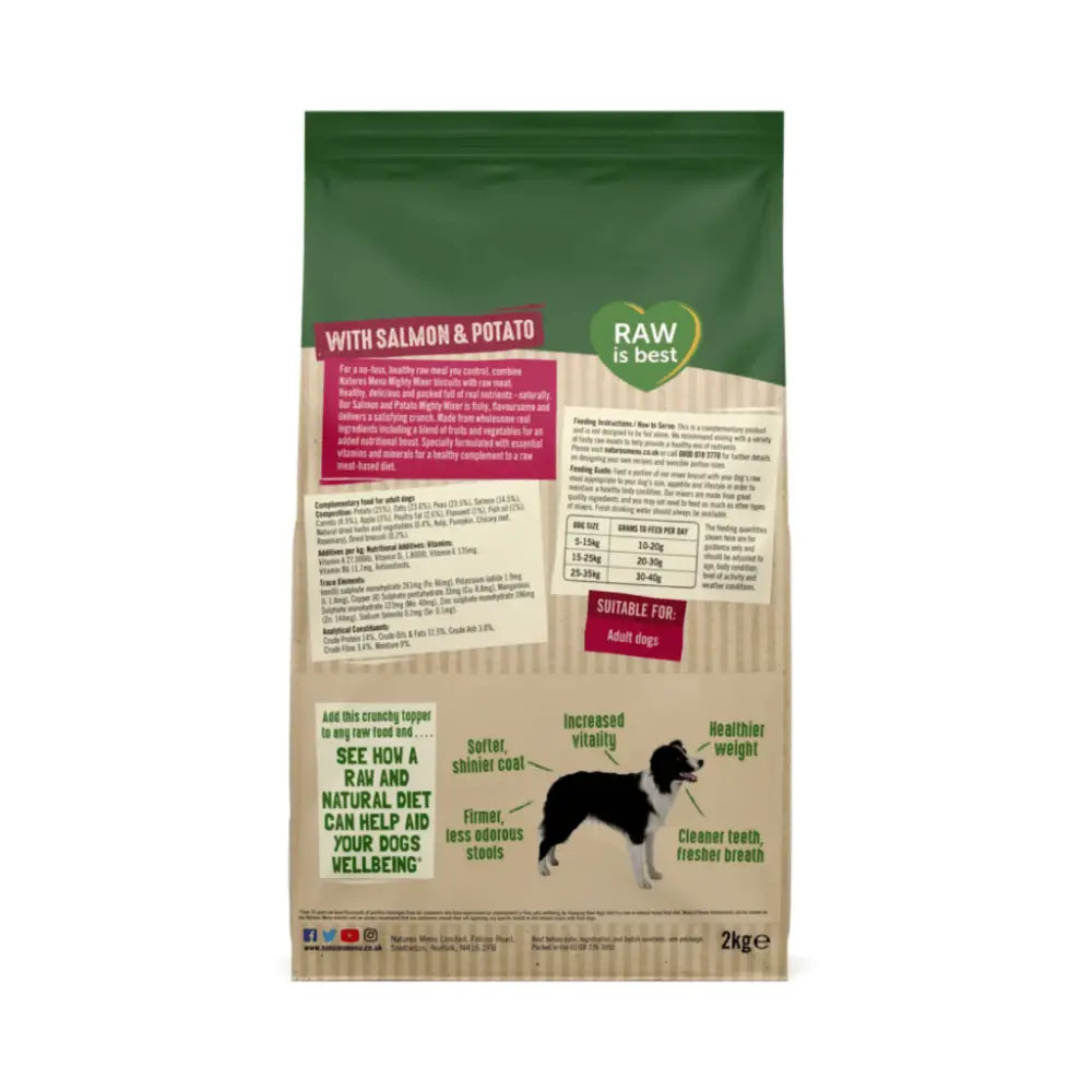 Natures Menu Mighty Mixer Biscuit Salmon with nutritious crunch