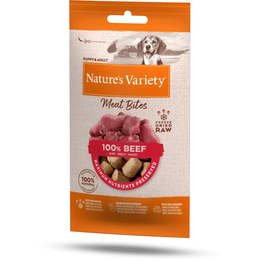 Nature’s Variety freeze-dried raw premium quality beef bites