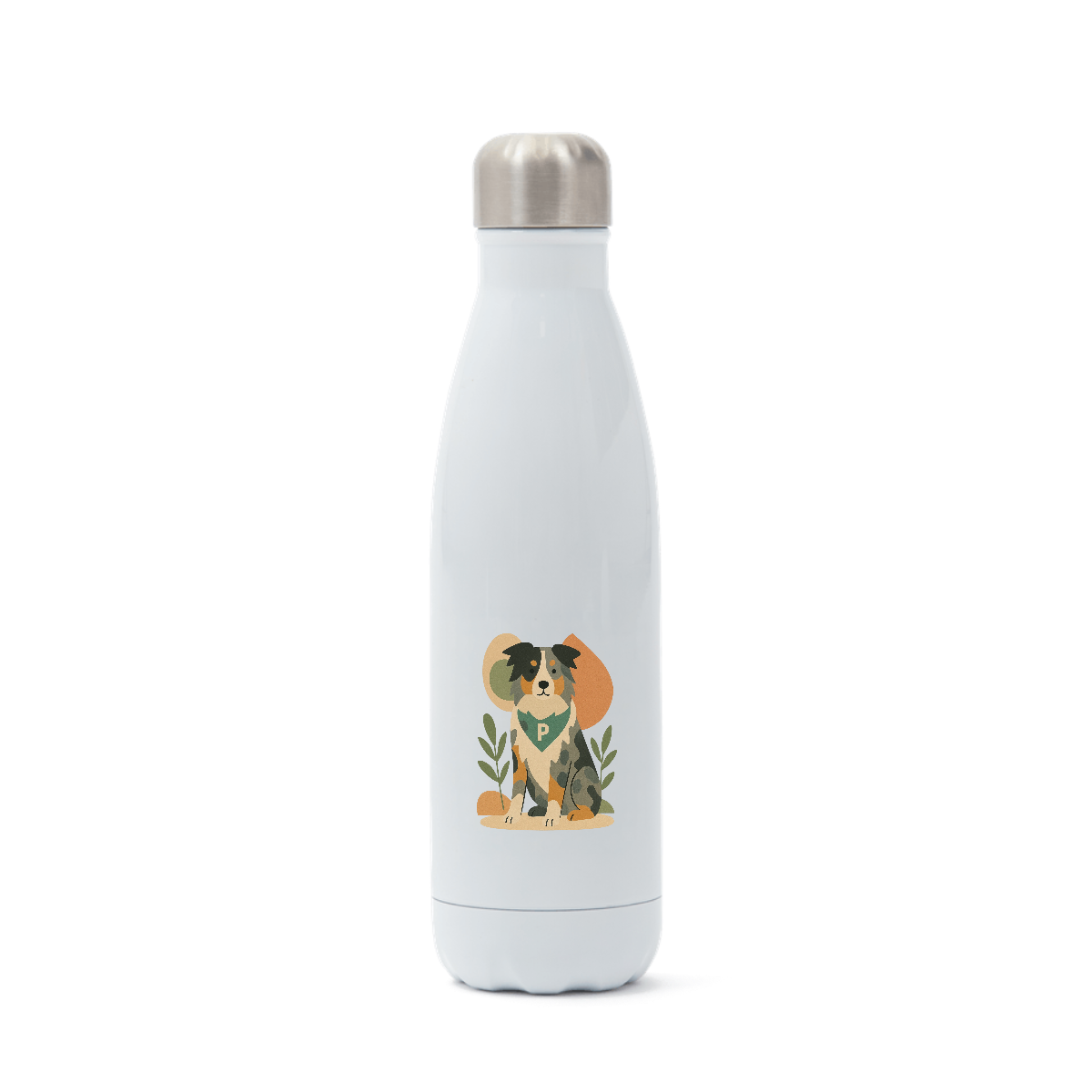 Pets Personalised Insulated Water Bottle (500ml Stainless Steel) Abstract