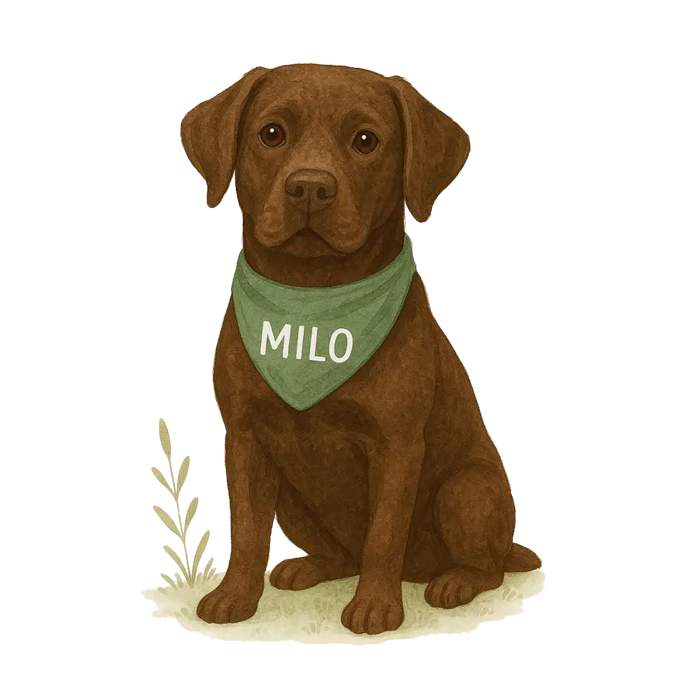 Pets Personalised Organic Tote Bag - Labrador - Printed Bag