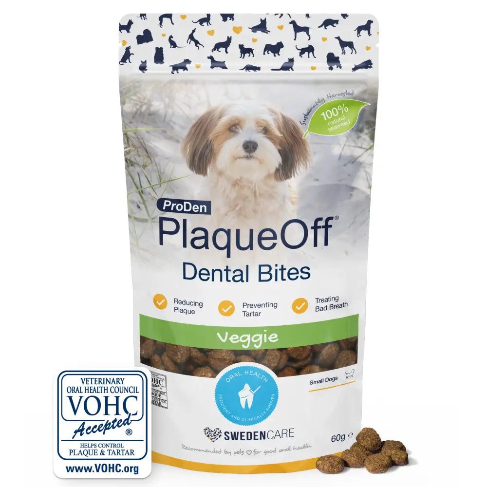 Plaqueoff Dental Care Bites for Small Dogs 60g Bag – The Pets Larder