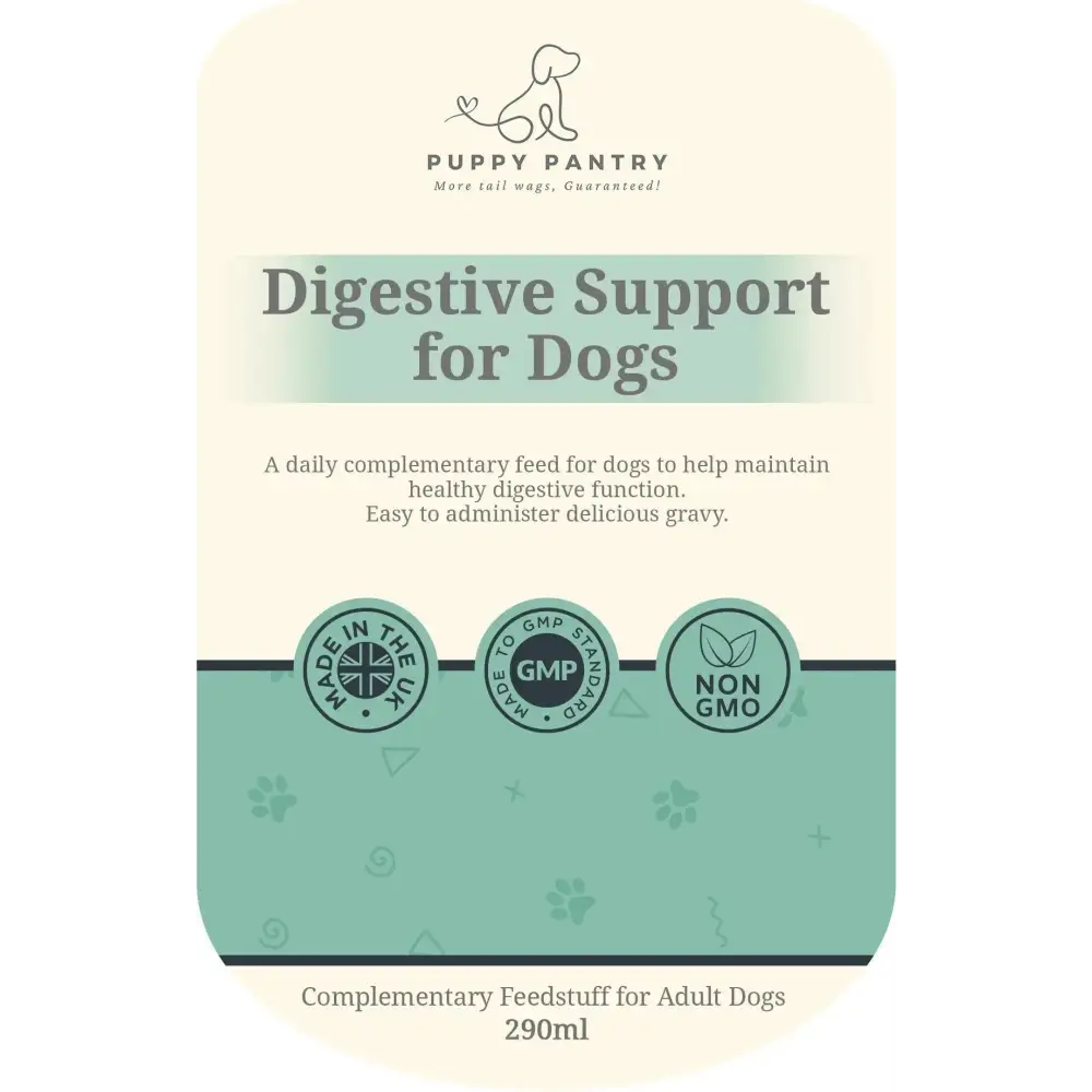 Puppy Pantry’s Probiotic Digestive Gravy Beef 290ml Bottle