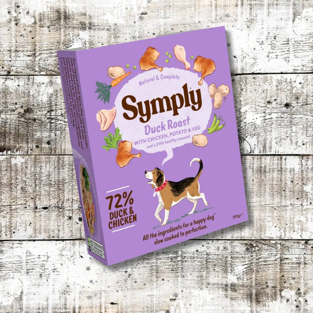 Symply Duck Roast Grain Free Adult Wet Dog Food Box