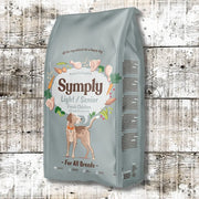 Symply Light Senior dog food bag with fresh chicken flavor for aged friends