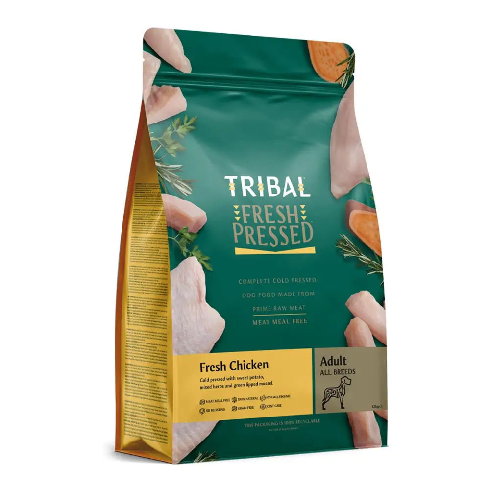 Tribal’s Fresh Pressed Adult Chicken Dog Food Bag