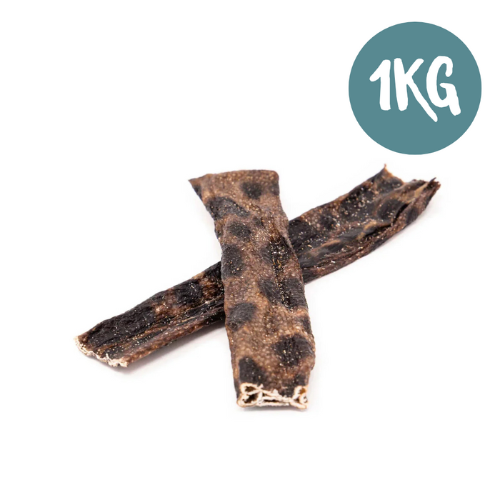 Wolf Fish Flat Chew For Dogs - 1kg Bag - Natural Dog Chew