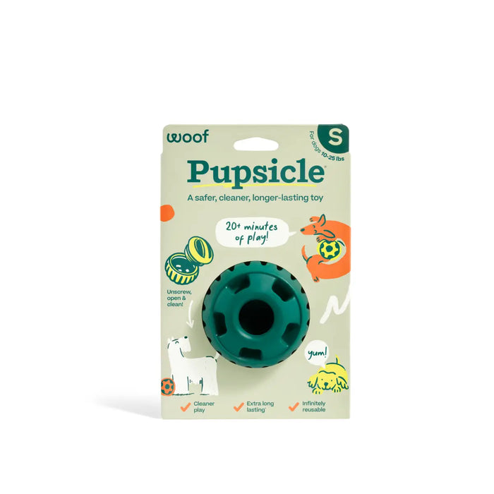 Woof Pupsicle Forest Green - Dog Enrichment Toy - Small - Dog Toys