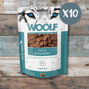 Woolf Soft Duck Chunkies - Box of 10 - Natural Treats For Dogs