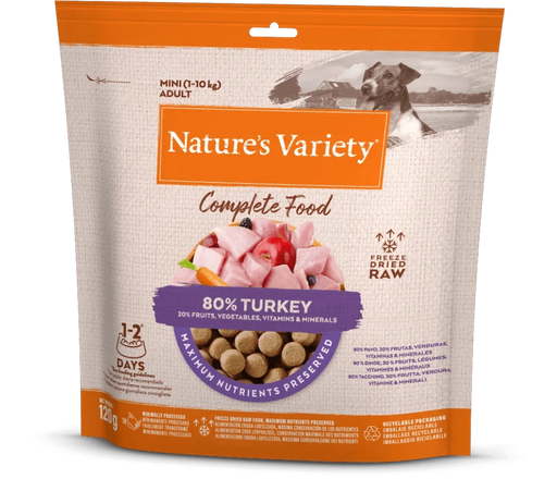 Nature's Variety Complete Freeze Dried Food - Turkey 120g Dog Food - Dry Natures Variety