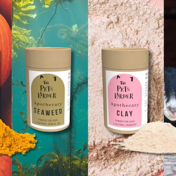 Exciting New Additions to The Pets Larder: Pumpkin Seaweed Goat’s Milk & Kaolin Clay for Dogs!