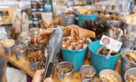 Chocolate Chip Cookie Tongs with Black Handle from Pets Larder