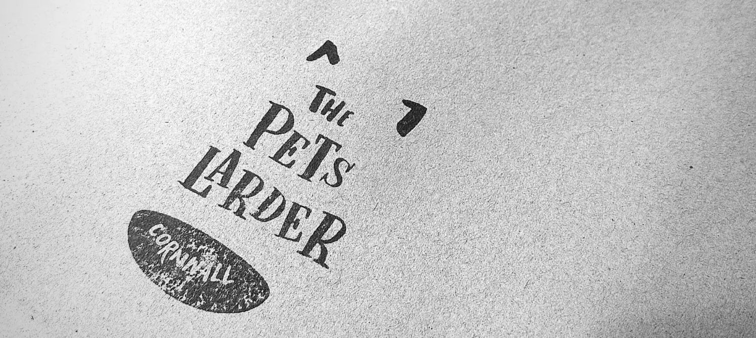 Black and white textured natural pet food storage container