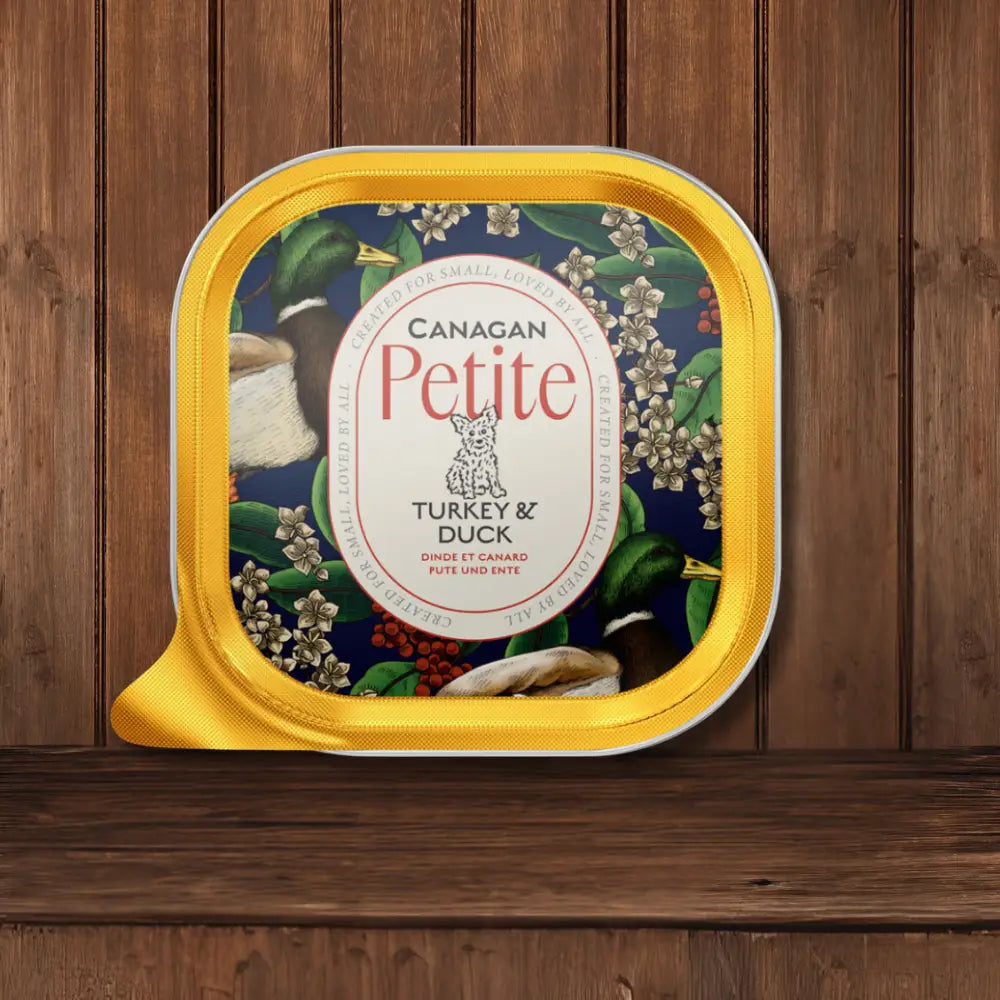 Canagan Dog Pâté featuring petite turkey and duck pouch in Canagan Dog collection