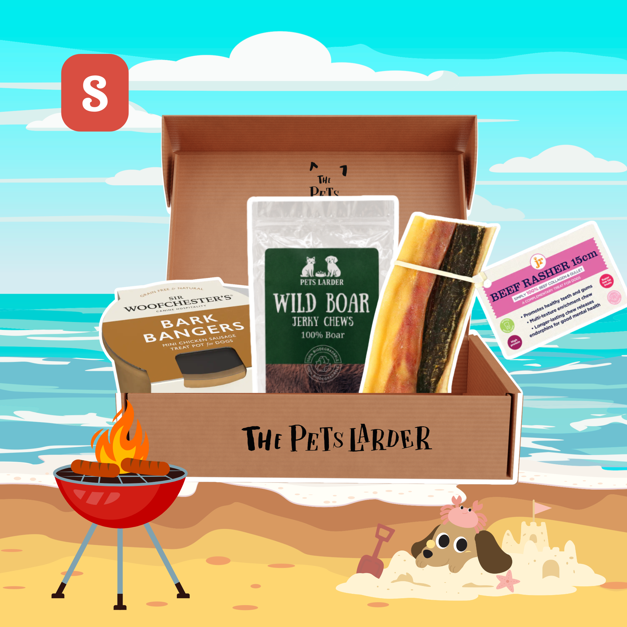 The Pets Larder - Monthly Treat Subscription Box for Dogs Small