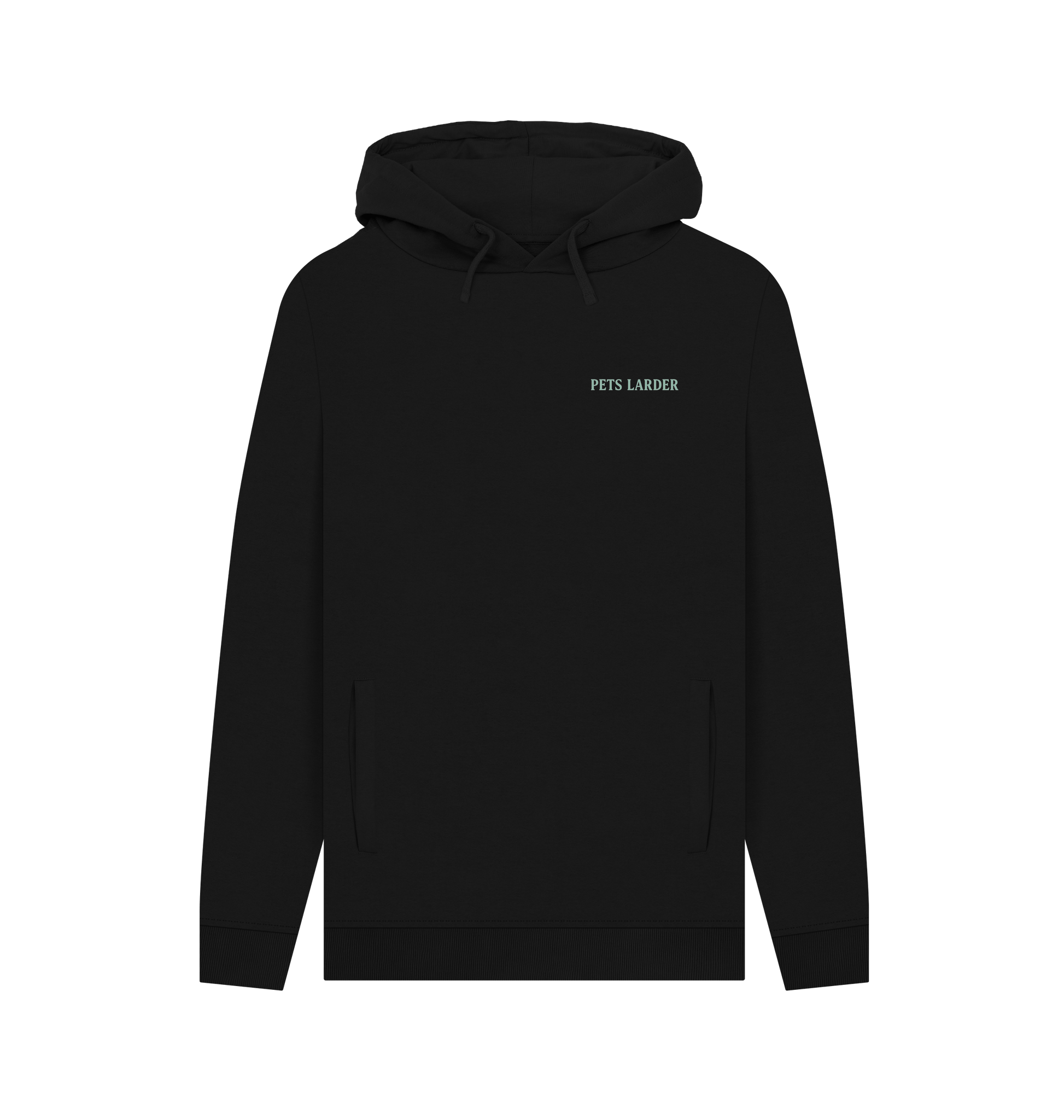 Black Printed Hoody Front