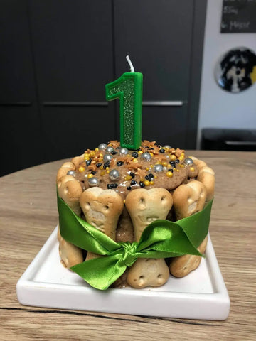 Peanut Butter Cake for Dogs - A natural grain free dog treat.