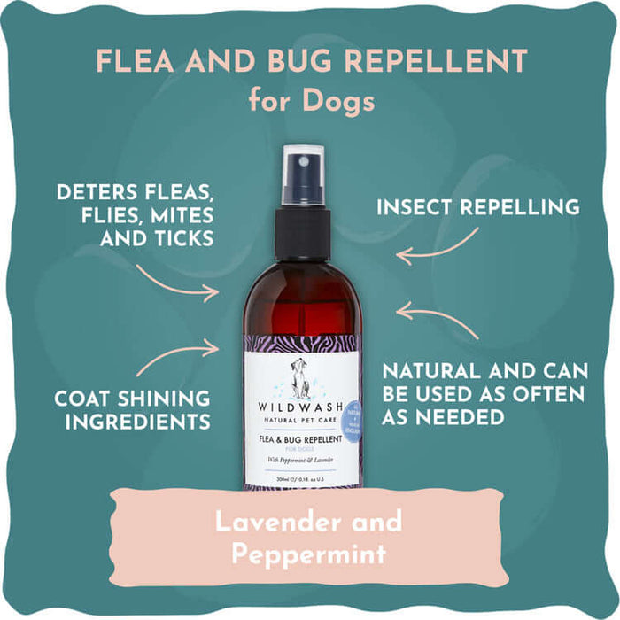 WildWash Flea and Bug Repellent for Dogs | Natural grooming